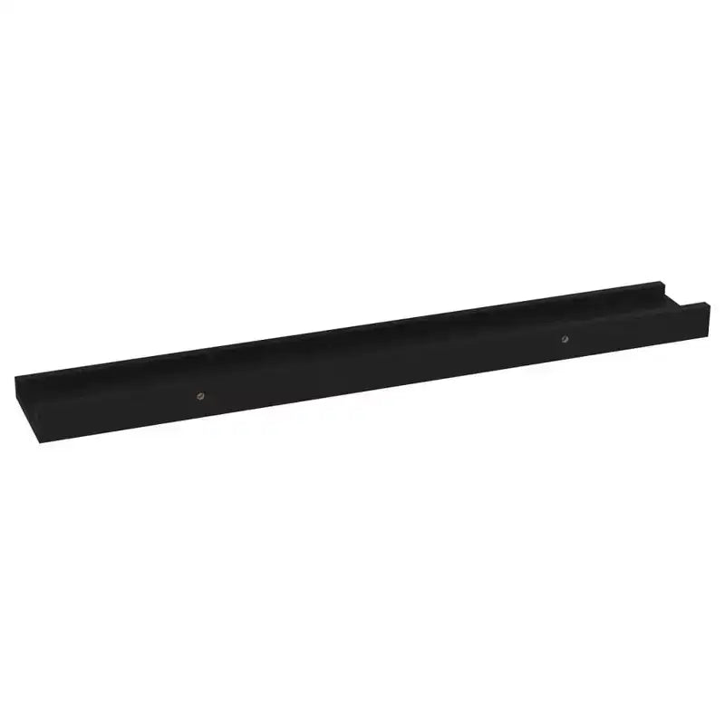 Set di 4 mensole a muro in MDF nero 60x9x3 cm Montaggio a parete