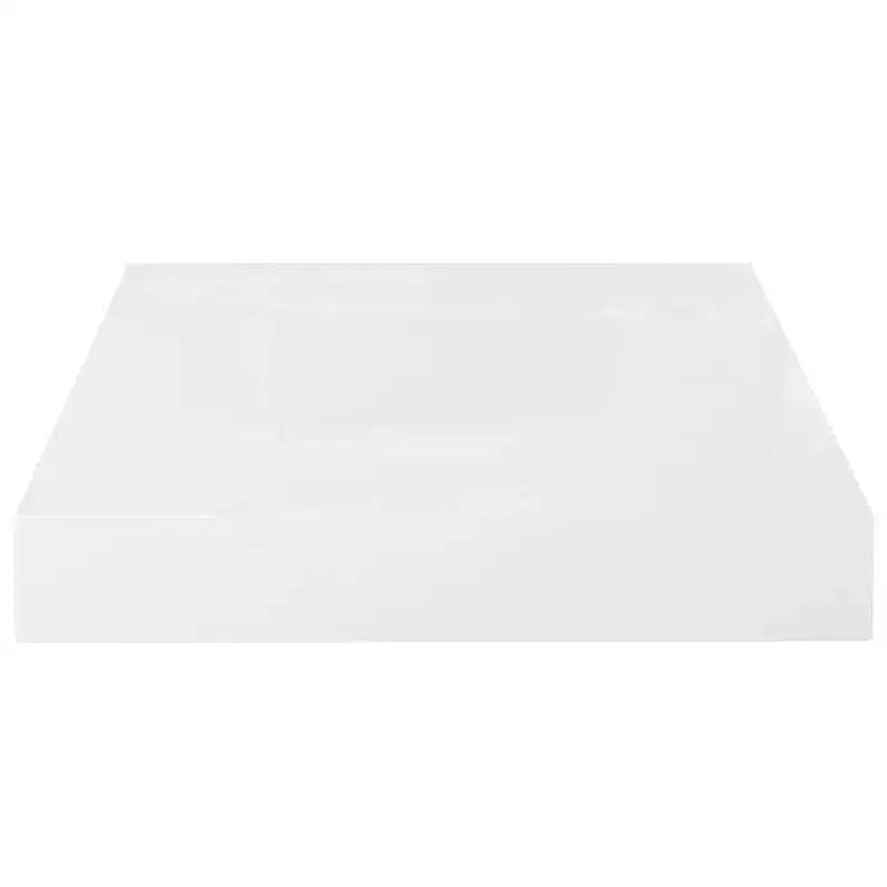 Set da 2 mensole a muro in MDF a nido d'ape laccato bianco lucido, metallo, piccole