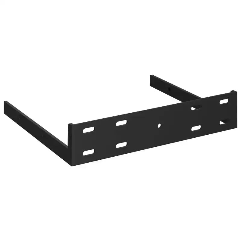 Set da 2 mensole a muro in MDF a nido d'ape laccato bianco lucido, metallo, piccole