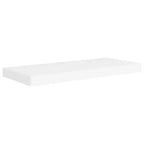 Set di 2 mensole a muro a nido d'ape, bianco, in MDF e metallo