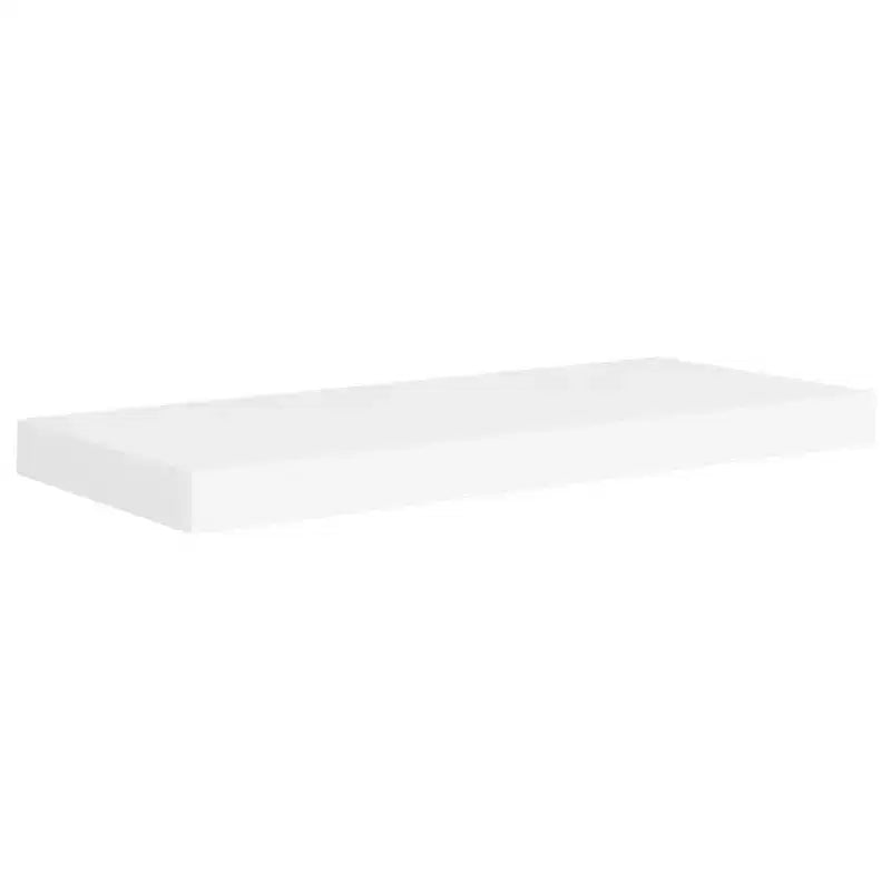 Set di 2 mensole a muro a nido d'ape, bianco, in MDF e metallo