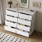 Cassettiera lunga moderna GDFStudio Dune 47 in legno con 8 cassetti