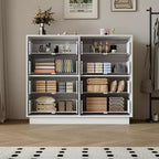 Cassettiera lunga moderna GDFStudio Dune 47 in legno con 8 cassetti