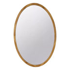 Specchio da Parete Decorativo in Varie Forme Okak Farmhouse per Ingresso, Bagno, Specchio da Trucco in Legno Massello per la Casa, per Camera da Letto
