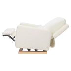 Poltrona reclinabile e a dondolo elettronica Babyletto Sigi con porta USB | Base in legno chiaro
