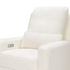 Poltrona reclinabile e a dondolo elettronica Babyletto Sigi con porta USB | Base in legno chiaro