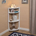 HomeStock 65 H. White MDF (Medium-Density Fiberboard) Book Racks 4 with Tier Shelves