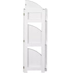HomeStock 65 H. Scaffali per libri in MDF (Medium-Density Fiberboard) bianchi 4 ripiani