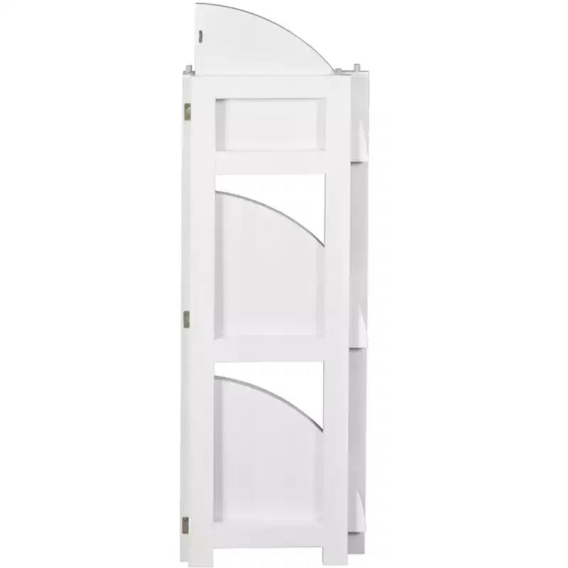 HomeStock 65 H. Scaffali per libri in MDF (Medium-Density Fiberboard) bianchi 4 ripiani