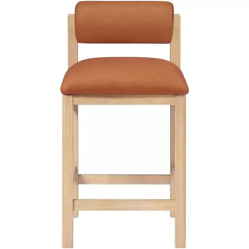 Sgabello da bancone Meridian Furniture, rivestito in ecopelle Roundhill