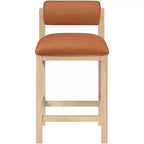 Sgabello da bancone Meridian Furniture, rivestito in ecopelle Roundhill