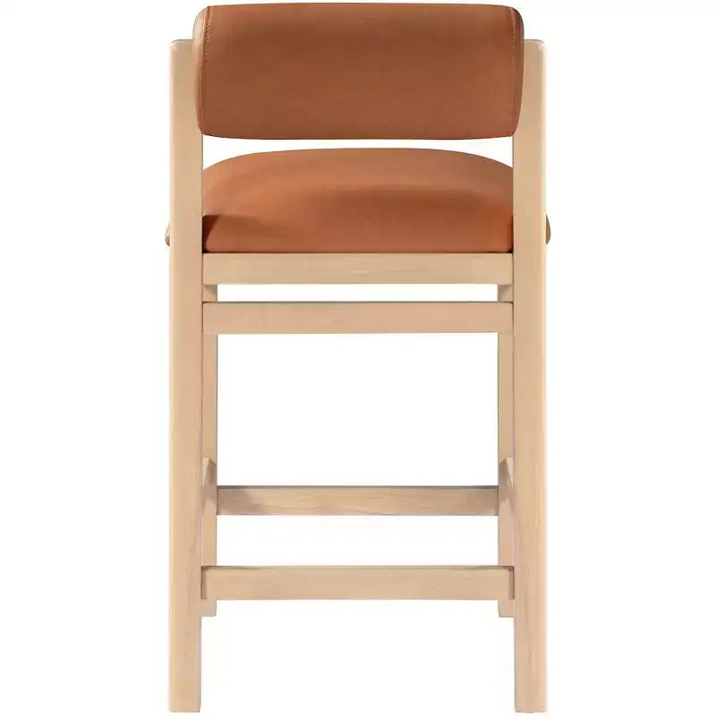 Sgabello da bancone Meridian Furniture, rivestito in ecopelle Roundhill
