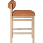 Sgabello da bancone Meridian Furniture, rivestito in ecopelle Roundhill