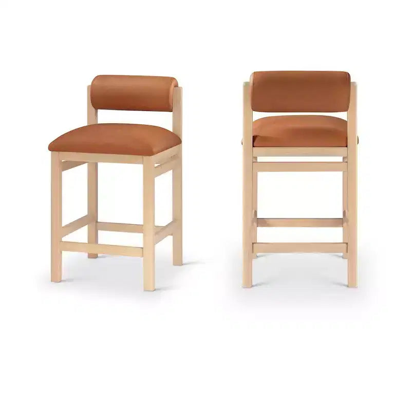 Sgabello da bancone Meridian Furniture, rivestito in ecopelle Roundhill