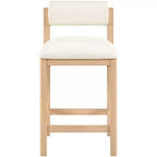 Sgabello da bancone Meridian Furniture, rivestito in ecopelle Roundhill