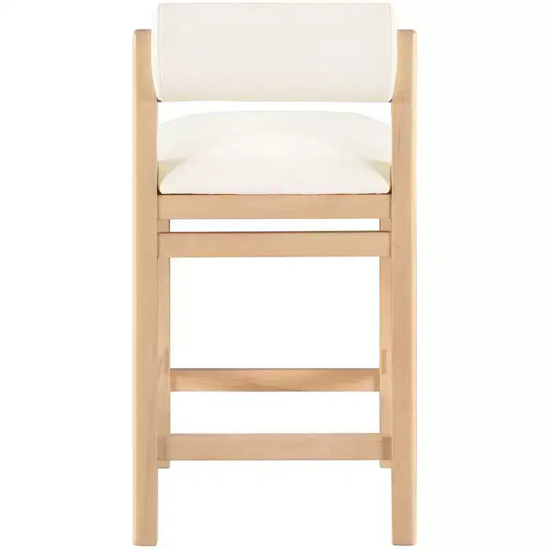 Sgabello da bancone Meridian Furniture, rivestito in ecopelle Roundhill