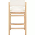 Sgabello da bancone Meridian Furniture, rivestito in ecopelle Roundhill