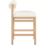 Sgabello da bancone Meridian Furniture, rivestito in ecopelle Roundhill
