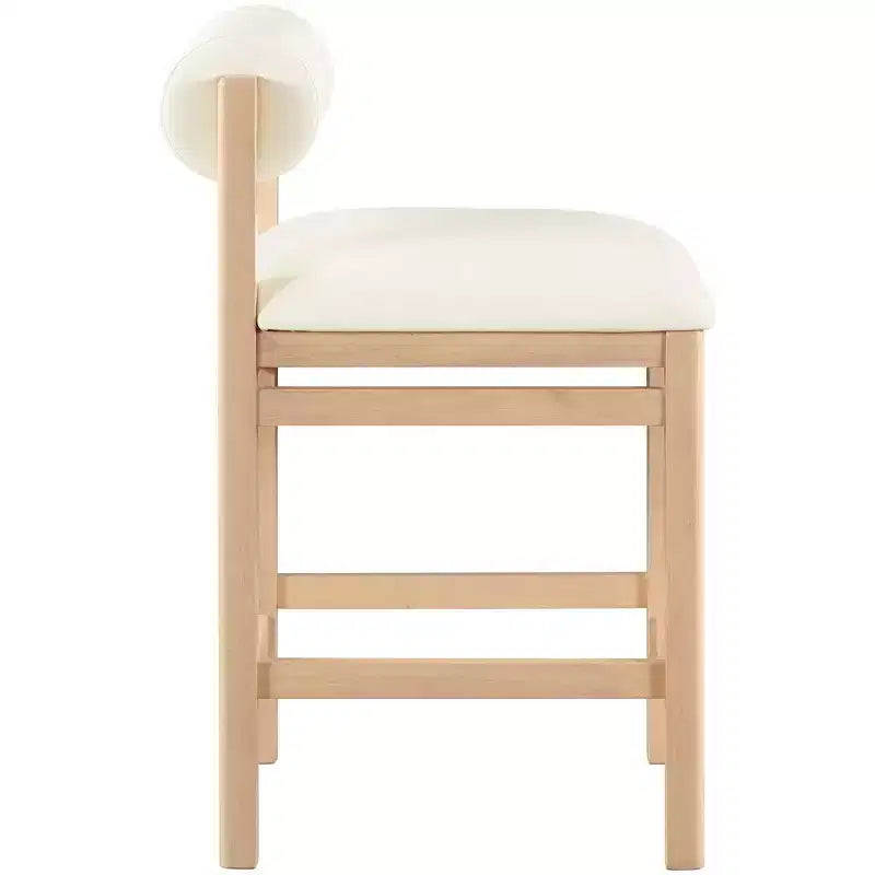 Sgabello da bancone Meridian Furniture, rivestito in ecopelle Roundhill