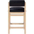 Sgabello da bancone Meridian Furniture, rivestito in ecopelle Roundhill