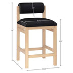 Sgabello da bancone Meridian Furniture, rivestito in ecopelle Roundhill