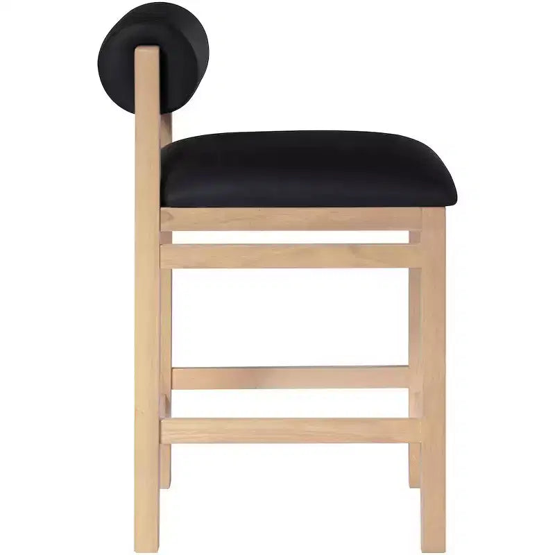 Sgabello da bancone Meridian Furniture, rivestito in ecopelle Roundhill