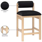 Sgabello da bancone Meridian Furniture, rivestito in ecopelle Roundhill