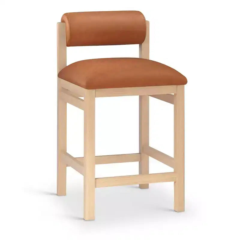 Sgabello da bancone Meridian Furniture, rivestito in ecopelle Roundhill