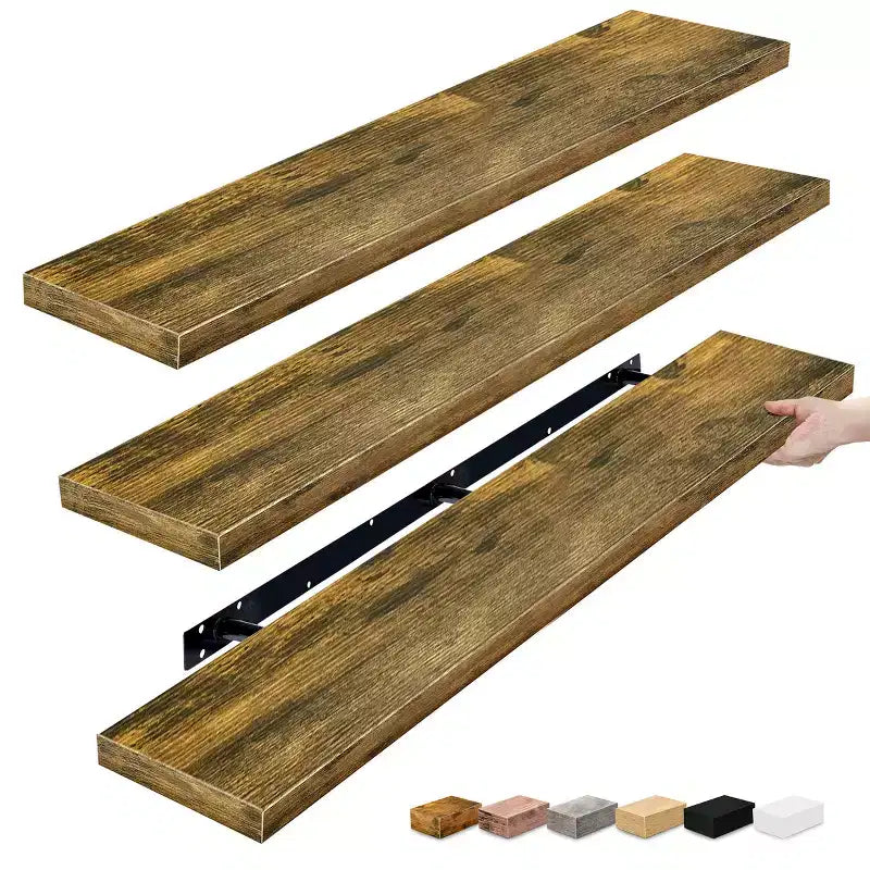 Sorbus 3 Pack 55 Inch Wall Mounted Floating Shelves - for Bathroom, Wall Decor for Bedroom, Kitchen, Living Room, Book Storage