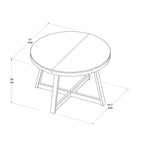 Tavolo da pranzo rotondo classico (47in / 1194mm)