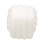 Sgabello Decorativo con Nodo per l'Arredamento della Casa - Ottomana dal Design Moderno Ispirato all'Arte, Perfetta per Toilette, Camera da Letto e Soggiorno - 18, Bianco
