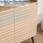 Mobiletto da caffè rustico, Credenza da cucina con cassetto e ripiani regolabili