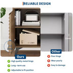 Mobiletto da caffè rustico, Credenza da cucina con cassetto e ripiani regolabili