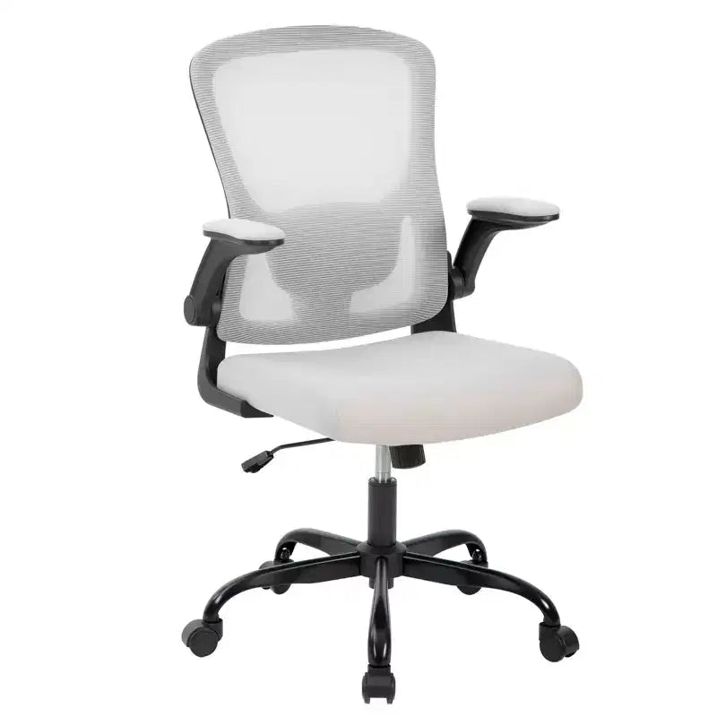 Sedia da ufficio Sedia da scrivania ergonomica, supporto lombare regolabile, braccioli ribaltabili, sedia da computer in rete, sedia direzionale girevole con rotelle per il gioco