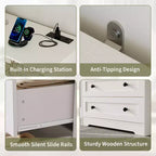 Comodino/cassettiera a tre cassetti piccolo, in legno, armadio/comodino da camera da letto, mobiletto moderno con cassetti in legno, adatto per il soggiorno.