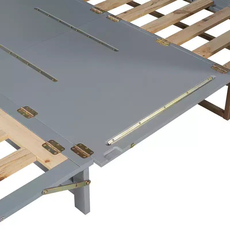 Letto a scomparsa Queen Murphy Bed con gambe dorate, letto a scomparsa Queen Size con armadio per camera degli ospiti o ufficio