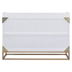 Letto a scomparsa Queen Murphy Bed con gambe dorate, letto a scomparsa Queen Size con armadio per camera degli ospiti o ufficio