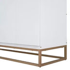 Letto a scomparsa Queen Murphy Bed con gambe dorate, letto a scomparsa Queen Size con armadio per camera degli ospiti o ufficio