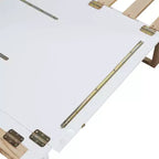 Letto a scomparsa Queen Murphy Bed con gambe dorate, letto a scomparsa Queen Size con armadio per camera degli ospiti o ufficio