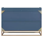 Letto a scomparsa Queen Murphy Bed con gambe dorate, letto a scomparsa Queen Size con armadio per camera degli ospiti o ufficio