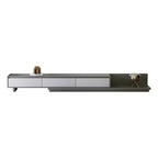 Mobile TV allungabile Luck Live Contemporary 78.7, con una larghezza massima di 141.7, con 3 cassetti contenitore