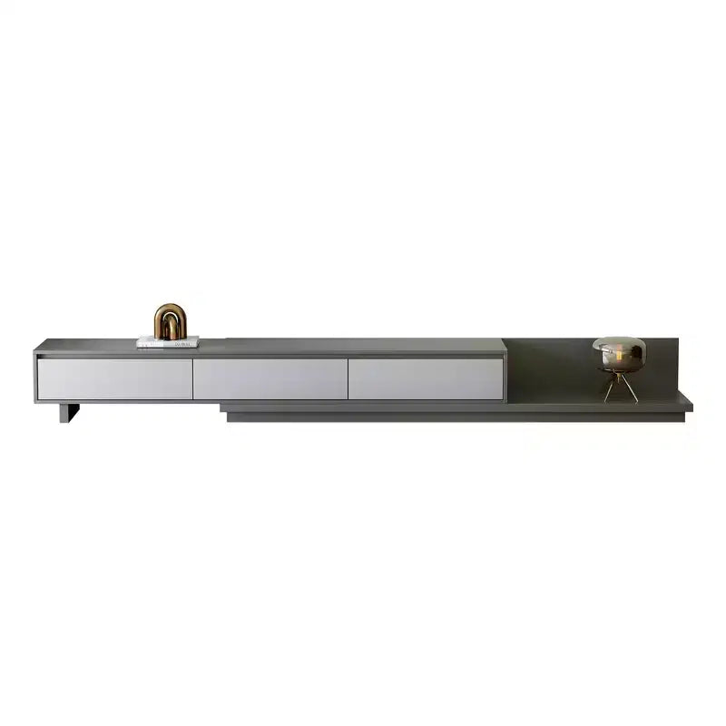 Mobile TV allungabile Luck Live Contemporary 78.7, con una larghezza massima di 141.7, con 3 cassetti contenitore