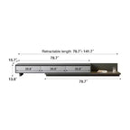 Mobile TV allungabile Luck Live Contemporary 78.7, con una larghezza massima di 141.7, con 3 cassetti contenitore