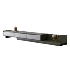 Mobile TV allungabile Luck Live Contemporary 78.7, con una larghezza massima di 141.7, con 3 cassetti contenitore