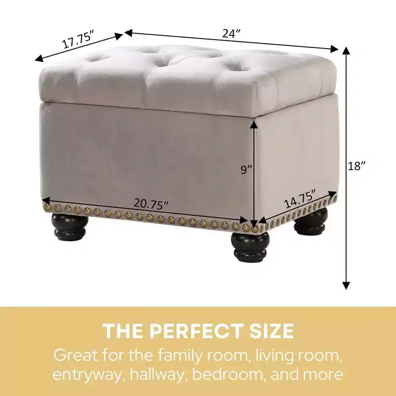 HomeStock Comfort Pouf contenitore 5th Avenue