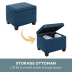 HomeStock Madison Contenitore Pouf