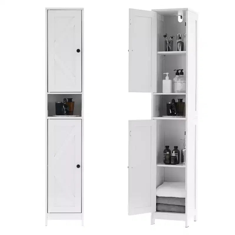 Set di mobili da bagno moderno Soluzione salvaspazio e resistente Set completo per un'organizzazione del bagno elegante e funzionale