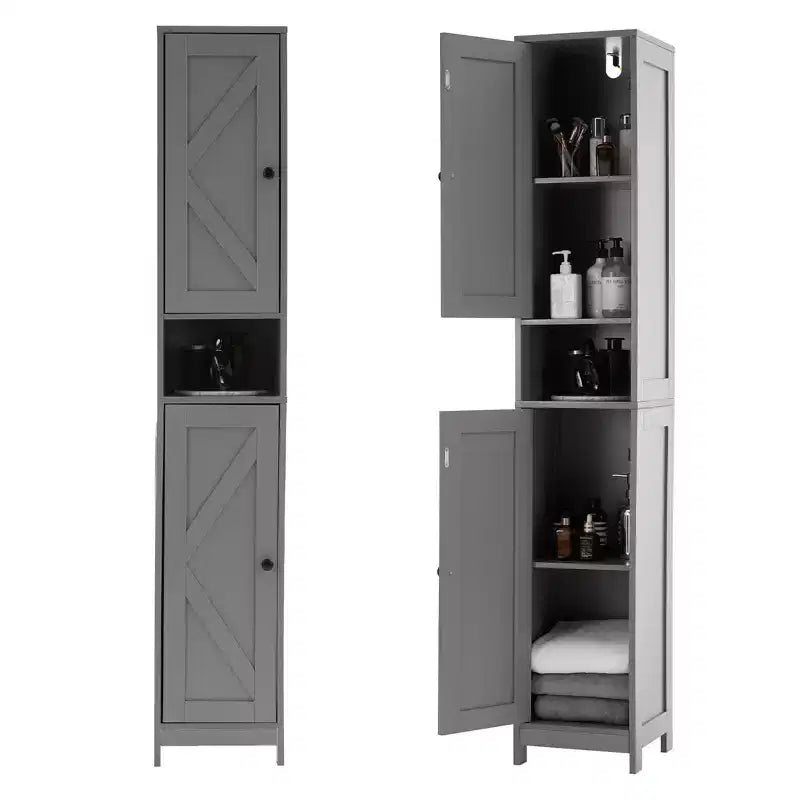 Set di mobili da bagno moderno Soluzione salvaspazio e resistente Set completo per un'organizzazione del bagno elegante e funzionale