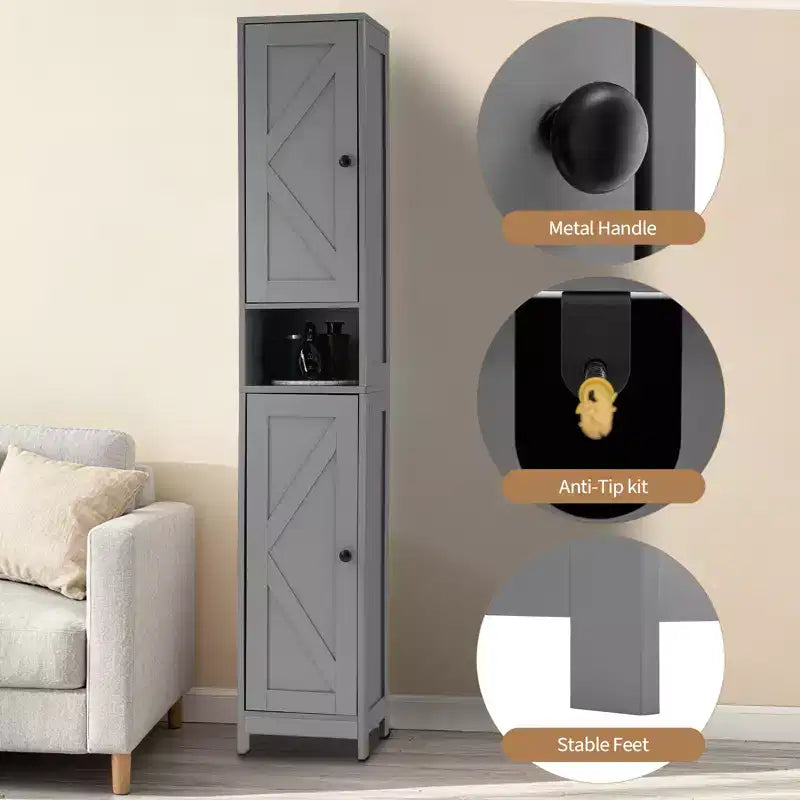 Set di mobili da bagno moderno Soluzione salvaspazio e resistente Set completo per un'organizzazione del bagno elegante e funzionale