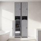 Set di mobili da bagno moderno Soluzione salvaspazio e resistente Set completo per un'organizzazione del bagno elegante e funzionale